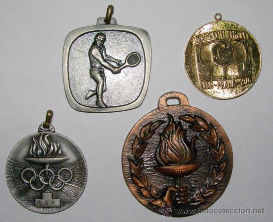 Trofeos y medallas: Lote de 4 medallas de tenis de mesa. - Foto 1