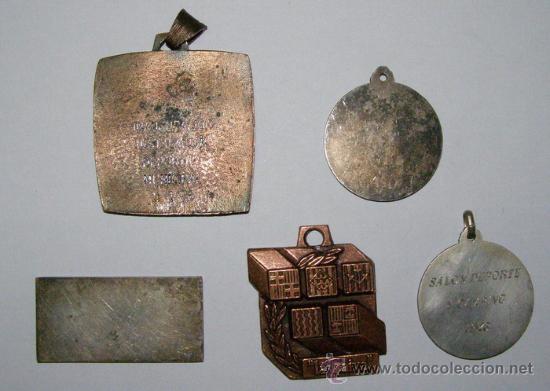 Trofeos y medallas: Lote de 5 medallas de tenis de mesa. - Foto 2