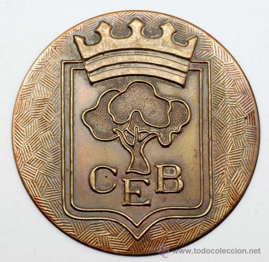 Trofeos y medallas: Medalla placa en bronce Escudo arbol CEB - Foto 1