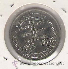 Trofeos y medallas: MONEDA CONMEMORATIVA EVERTON .CENTENARIO F.A.CUP - Foto 2