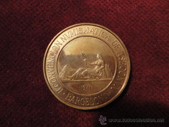 Trofeos y medallas: CONVENCION NUMISMATICA 1981 BARCELONA - Foto 2