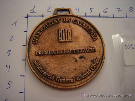 Trofeos y medallas: Medalla  de bronce Generalitat de Catalunya premi a la participaci&oacute;. - Foto 2