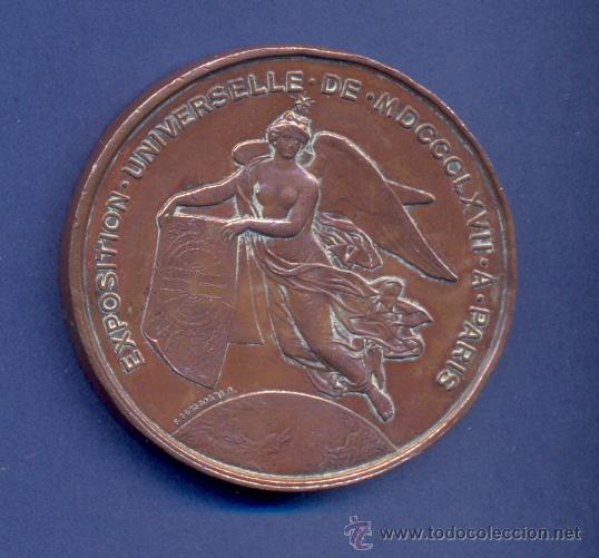 Trofeos y medallas: EXPOSITION UNIVERSELLE DE 1867 A PARIS. - Foto 2