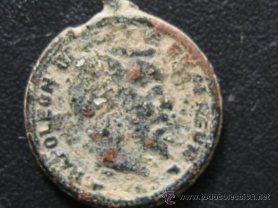 Trofeos y medallas: Medalla NAPOLEON. Cobre 1&acute;4 cm D - Foto 1