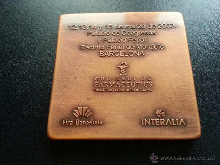 Trofeos y medallas: Medalla Infarma 2003 - Pujol - Foto 2
