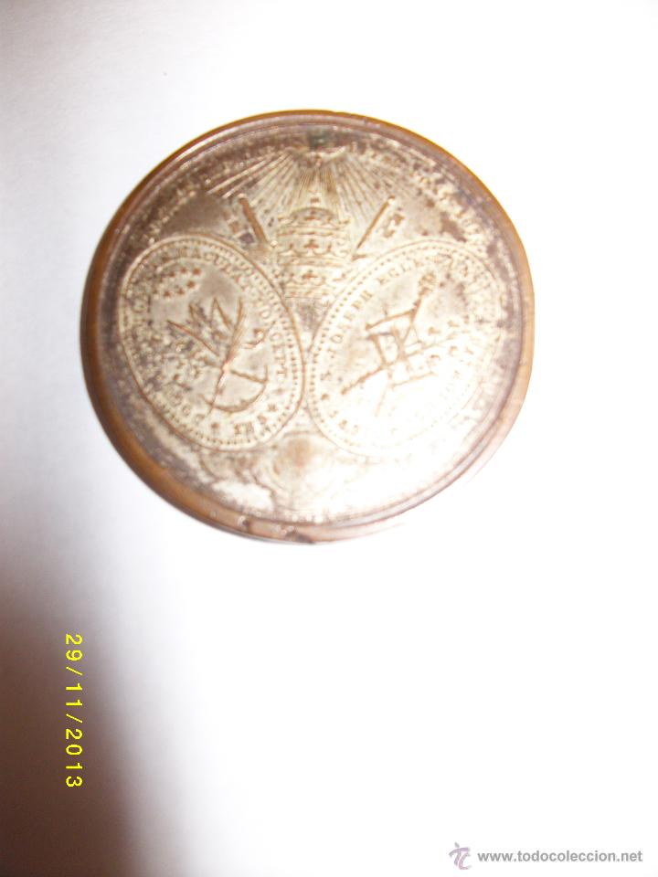 Trofeos y medallas: PIVS IX PONT MAX -MEDALLA -A&Ntilde;O 1870. - Foto 3