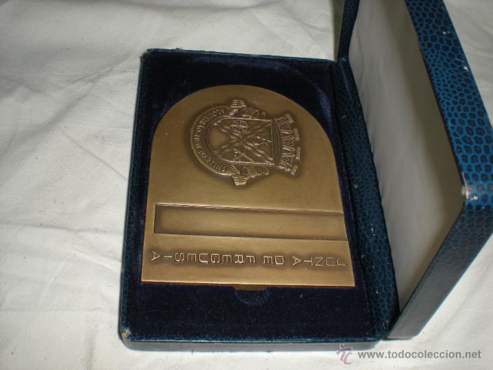 Trofeos y medallas: PLACA  DE BRONCE EXTRANJERA EN ESTUCHE - Foto 7
