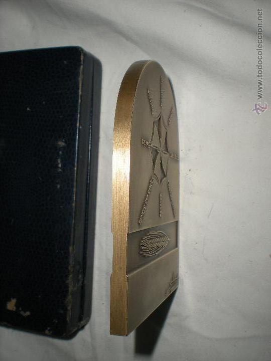 Trofeos y medallas: PLACA  DE BRONCE EXTRANJERA EN ESTUCHE - Foto 8