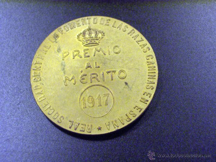 Trofeos y medallas: Medalla exposici&oacute;n canina 1917 - Foto 2