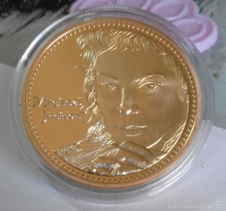 Trofeos y medallas: Medalla-moneda conmemorativa Michael Jackson - encapsulada - Foto 1