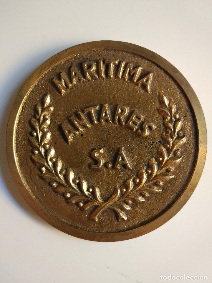 Trofeos y medallas: Gran Medalla Maritima Antares. Santander - Foto 2