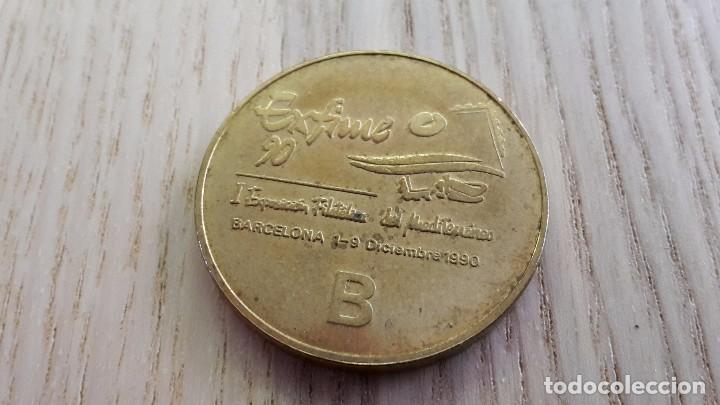 Trofeos y medallas: Token Exfime 90. Barcelona 1990 - Foto 1