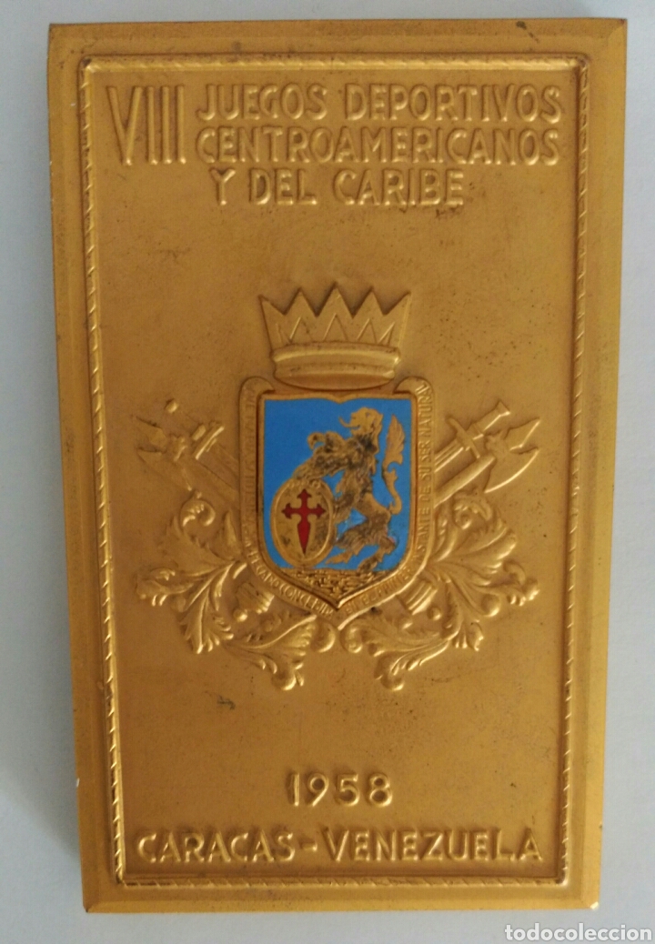 Trofeos y medallas: MEDALLA 1958 VIII JUEGOS DEPORTIVOS CENTROAMERICANOS Y CARIBE. EN ESA FECHA NO SE REALIZÓ. VENEZUELA - Foto 3 - 88890519