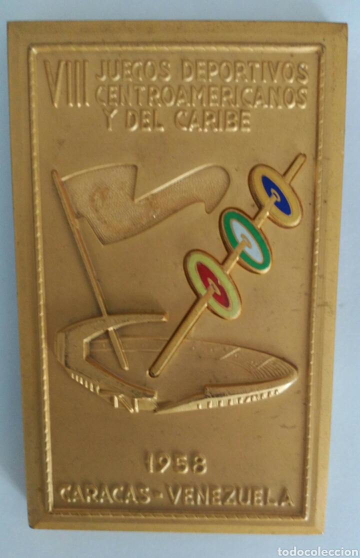 Trofeos y medallas: MEDALLA 1958 VIII JUEGOS DEPORTIVOS CENTROAMERICANOS Y CARIBE. EN ESA FECHA NO SE REALIZÓ. VENEZUELA - Foto 4 - 88890519