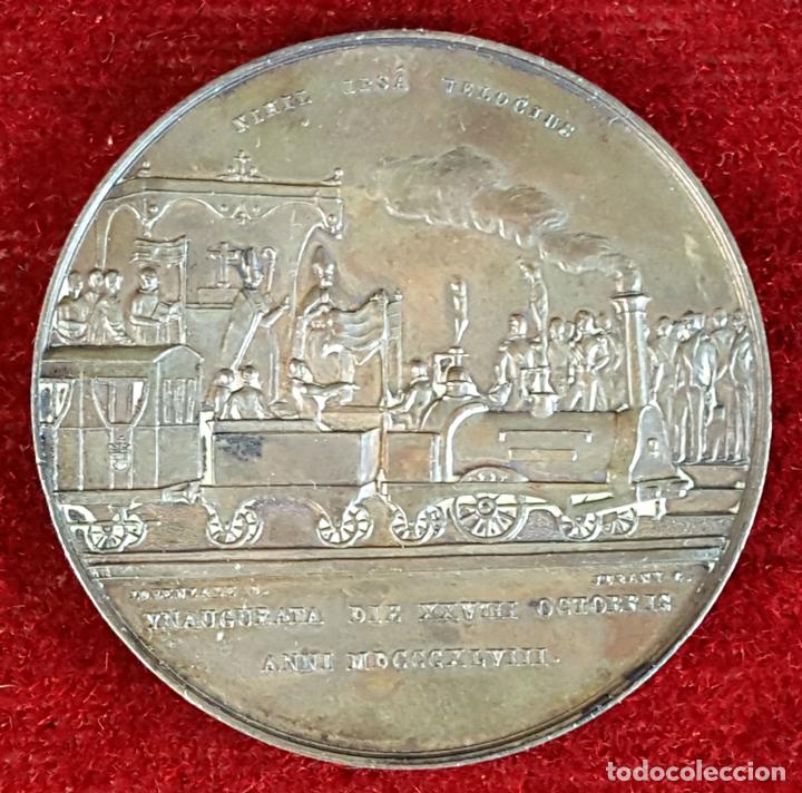 Medalla De Bronce. Inauguración Del Ferrocarril - Comprar Trofeos Y ...