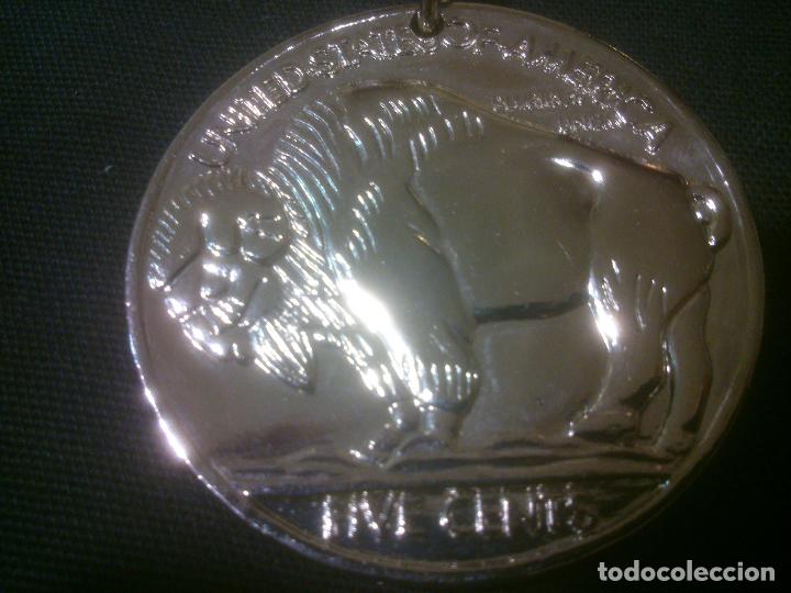 Trofeos y medallas: Indio y bufalo. EE.UU. 1935 liberty five cents. - Foto 2