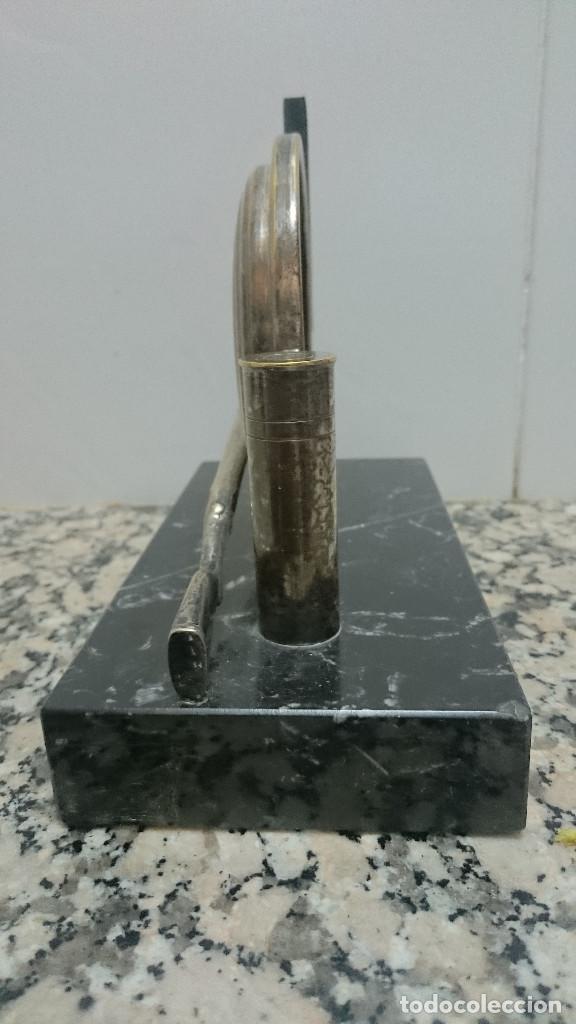 Trofeos y medallas: TROFEO TIRO AL PLATO CON PEANA DE MARMOL - Foto 5