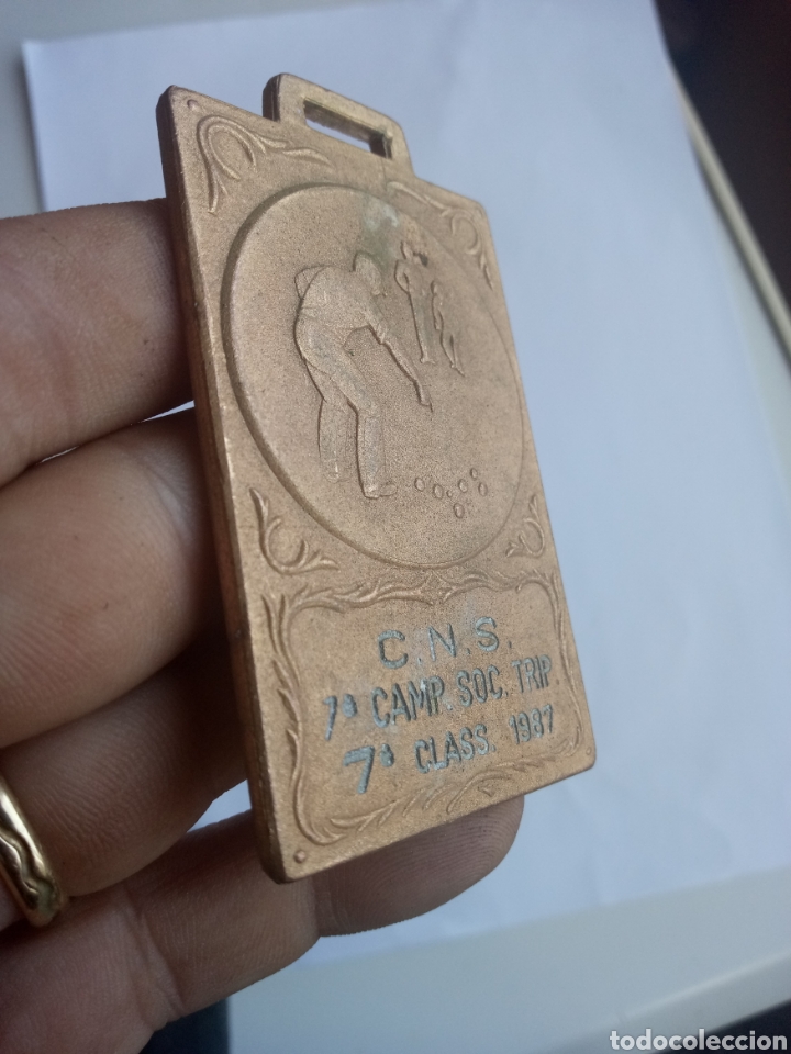 Trofeos y medallas: MEDALLA ,PETANCA?DEL 87 - Foto 3