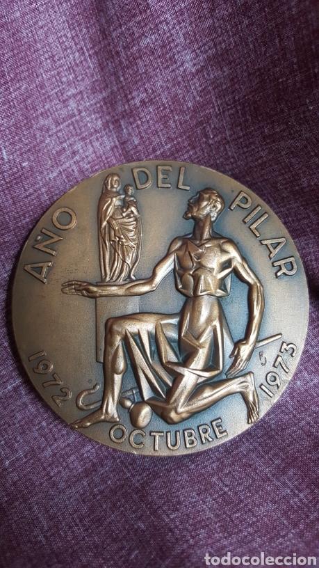 Trofeos y medallas: MEDALLA DEL CENTENARIO DE LA CONSAGRACI&Oacute;N DE LA BAS&Iacute;LICA DEL PILAR - Foto 2