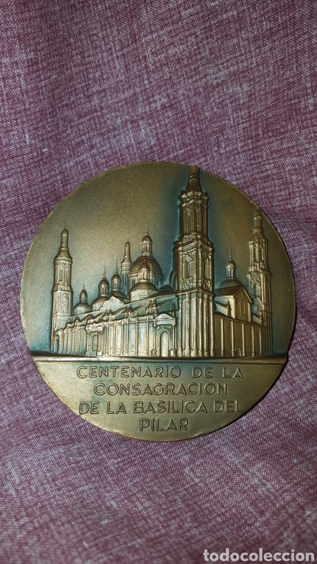 Trofeos y medallas: MEDALLA DEL CENTENARIO DE LA CONSAGRACI&Oacute;N DE LA BAS&Iacute;LICA DEL PILAR - Foto 3