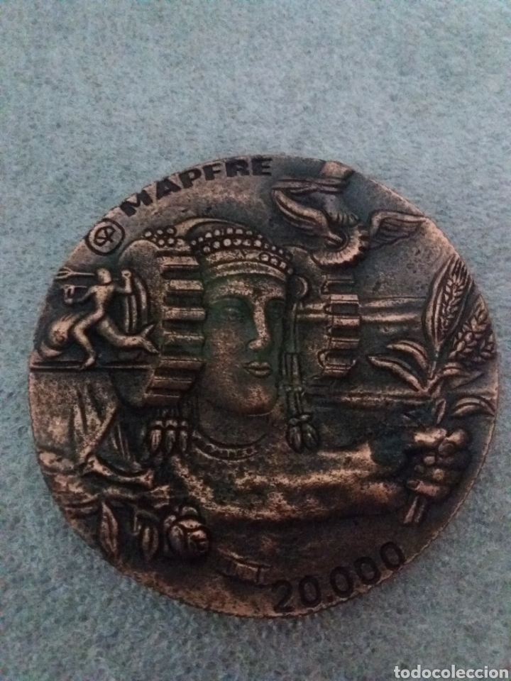 Trofeos y medallas: Medalla Mapfre de cobre de 7,5 cm de di&aacute;metro - Foto 1