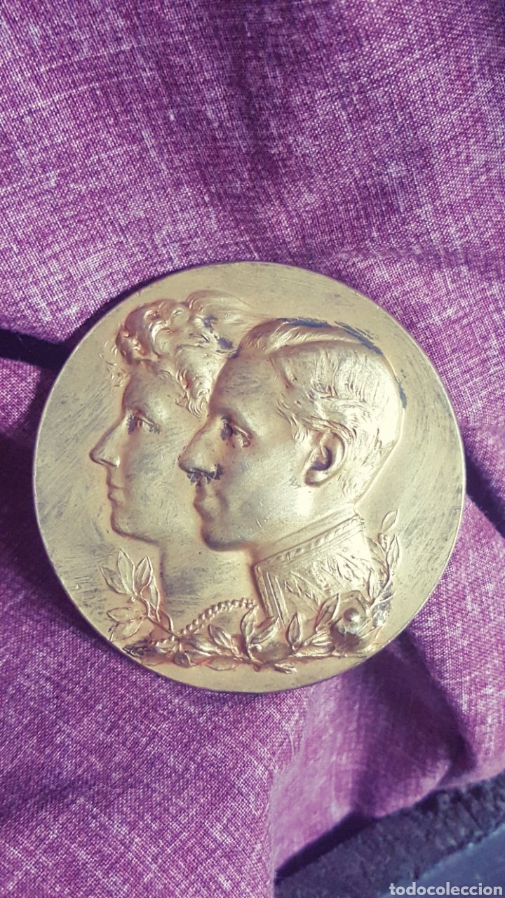 Trofeos y medallas: MEDALLA EXPOSICI&Oacute;N HISPANO-FRANCESA 1908 - Foto 1
