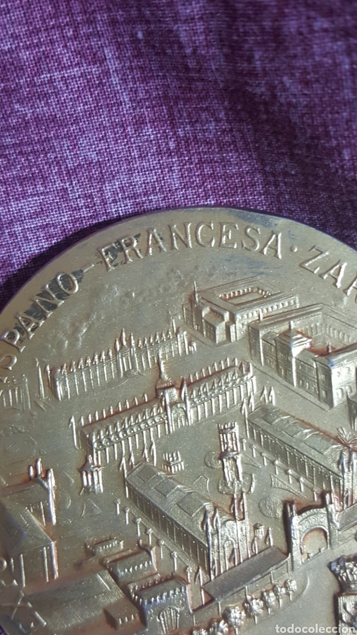 Trofeos y medallas: MEDALLA EXPOSICI&Oacute;N HISPANO-FRANCESA 1908 - Foto 4