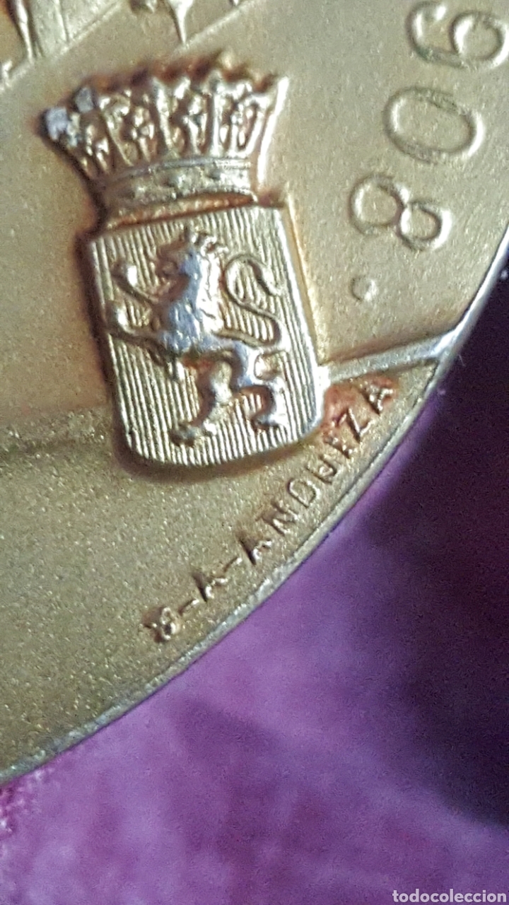 Trofeos y medallas: MEDALLA EXPOSICI&Oacute;N HISPANO-FRANCESA 1908 - Foto 6