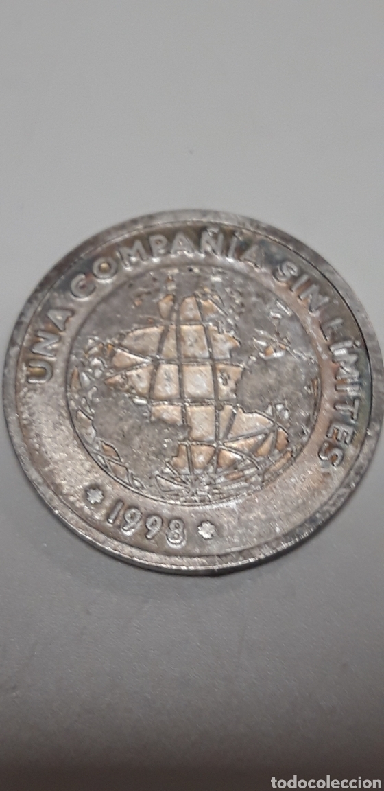 Trofeos y medallas: Moneda telef&oacute;nica 1998 ampliaci&oacute;n de capital - Foto 2