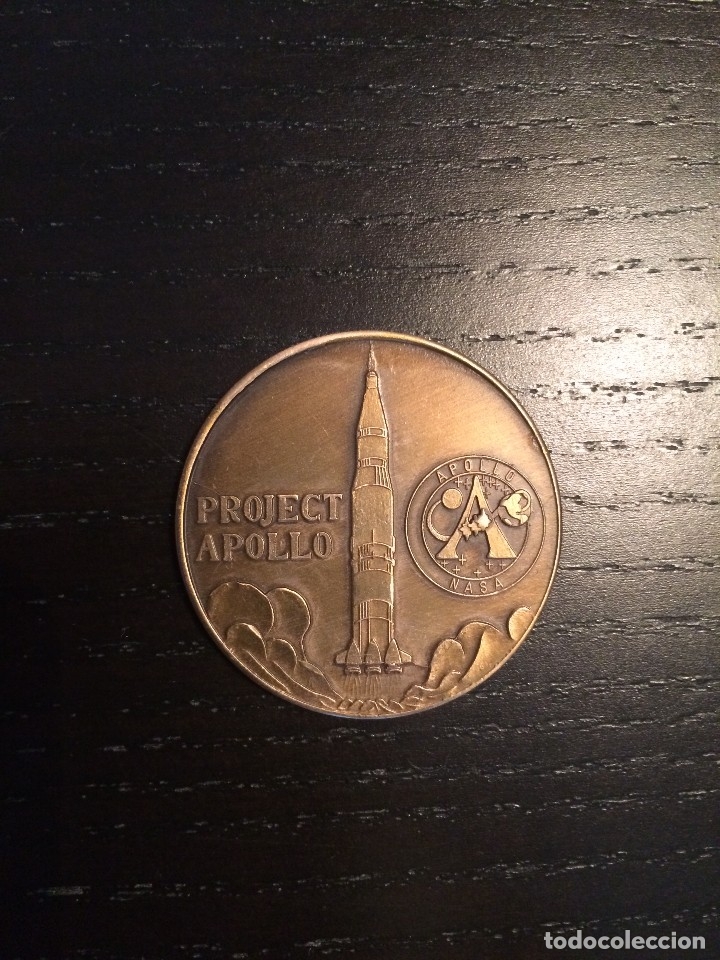 Trofeos y medallas: MONEDA CONMEMORATIVA PROYECTO APOLO (PROJECT APOLLO) NASA. - Foto 1