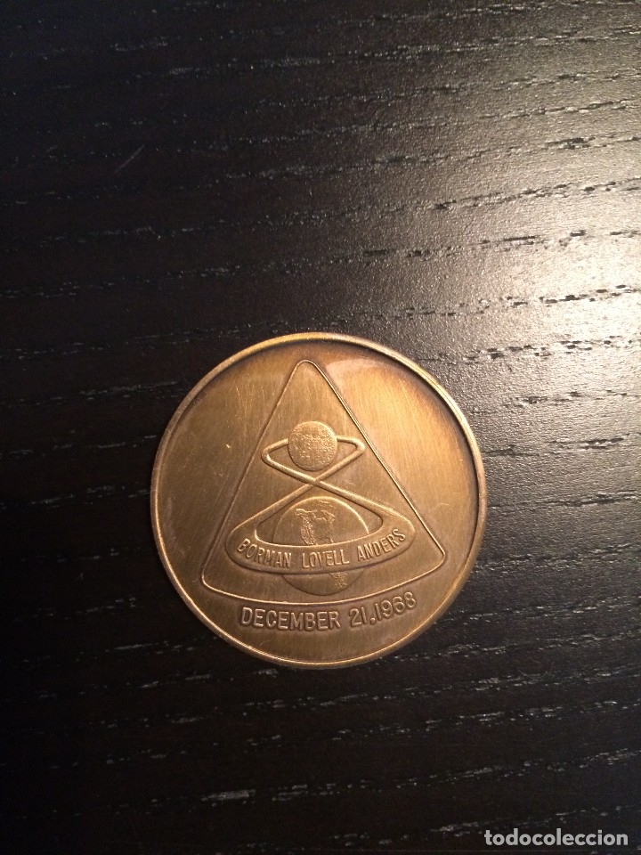Trofeos y medallas: MONEDA CONMEMORATIVA PROYECTO APOLO (PROJECT APOLLO) NASA. - Foto 2