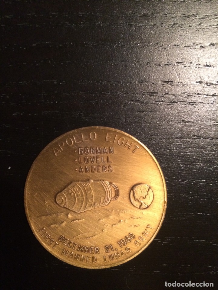 Trofeos y medallas: MONEDA CONMEMORATIVA PROYECTO APOLO (PROJECT APOLLO) NASA. - Foto 1