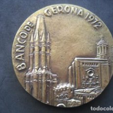 Trofeos y medallas: MEDALLA BRONCE BANCA CARRERA 1929 - BANCO DE GERONA 1972. Lote 191350700