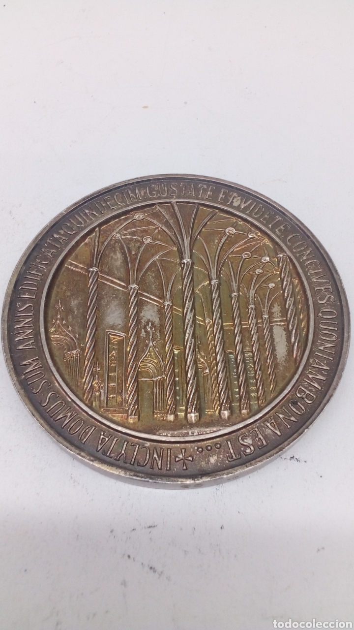 Trofeos y medallas: MEDALLA DE PLATA DEL V CENTENARIO DE LA CONSTRUCCION DE LA LONJA DE VALENCIA-UNICA - Foto 2