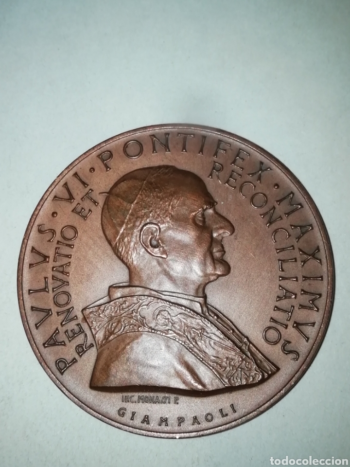 Trofeos y medallas: Medalla Pablo VI pagani 6cm - Foto 1