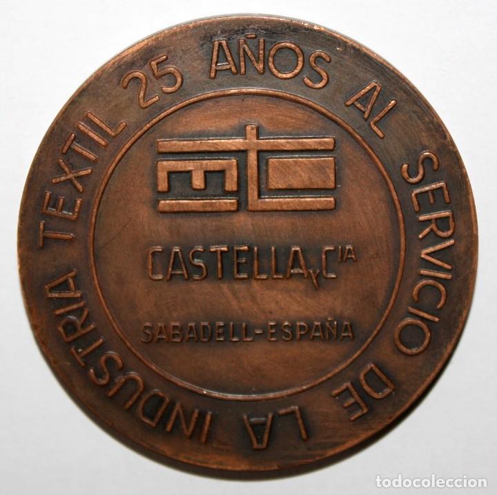 Trofeos y medallas: MEDALLA EN BRONCE DE LA COMPA&Ntilde;IA CASTELLA y Cia (SABADELL) - Foto 1