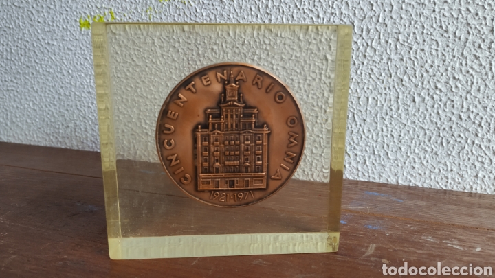 Trofeos y medallas: Medalla cincuentenario Omnia. 1921-1971. - Foto 1