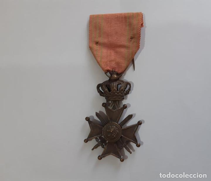 MEDALLA CRUZ AL MÉRITO, I GUERRA MUNDIAL (BÉLGICA) (Numismática - Medallería - Trofeos y Conmemorativas)