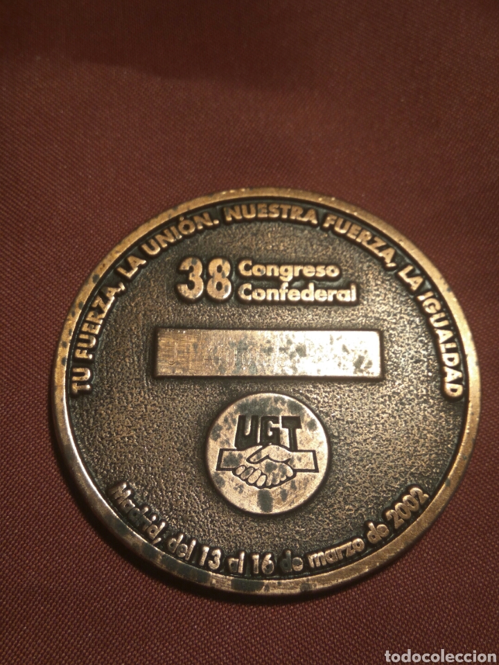 Trofeos y medallas: MEDALLA SINDICATO UGT 38 CONGRESO - Foto 1