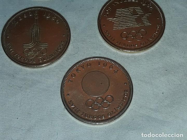 Trofeos y medallas: Lote de 5 monedas conmemorativas Juegos Olímpicos Seul Barcelona Tokio Moscú Los Ángeles - Foto 7 - 235725015