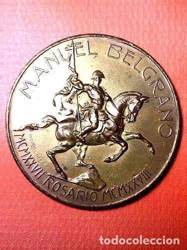 Trofeos y medallas: medalla manuel belgrado 1927 1928 cod 480 - Foto 1