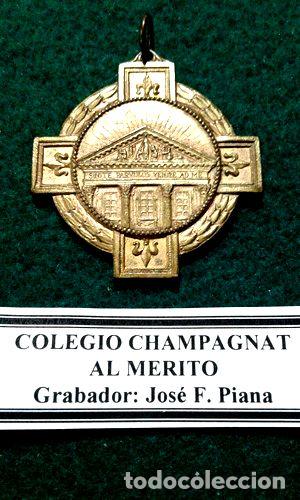 Trofeos y medallas: medalla al merito colegio champagnac 59 - Foto 1