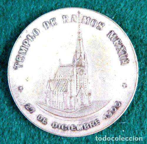 Trofeos y medallas: medalla templo de ramos mexia 1900 8 - Foto 1