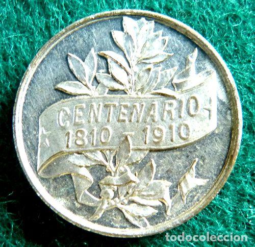 Trofeos y medallas: medalla centenario republica argentina 1910 9 - Foto 1