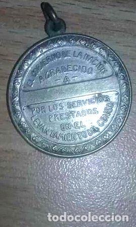 Trofeos y medallas: antigua medalla de fin de censo - Foto 1