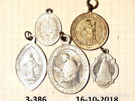 Trofeos y medallas: medallas religiosas lote por 5 diferentes