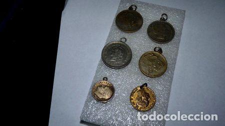 Trofeos y medallas: lote de seis monedas hechas medallas