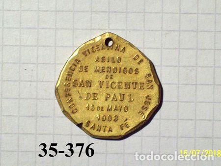 Trofeos y medallas: medalla san jose asilo de mendigos 1908 83 gr 30 mm