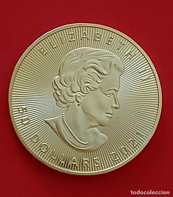 MONEDA DE ORO 24 K, ELIZABETH - 2020, CANADA 40×3MM 30GR ALTA CALIDAD (Numismática - Medallería - Trofeos y Conmemorativas)