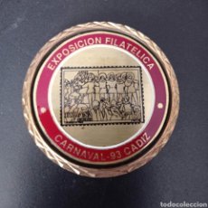 Trofeos y medallas: MEDALLA EXPOSICION FILATELICA , CARNAVAL -93 , CADIZ